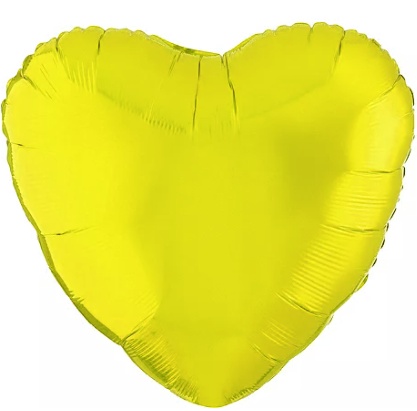 Yellow - 18" Heart