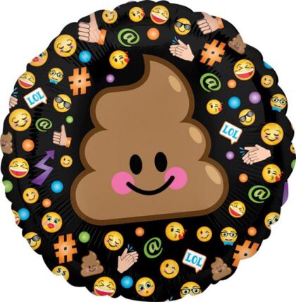 Emoji LOL Poop Balloon