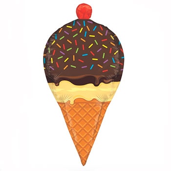 Sprinkled Ice Cream Cone