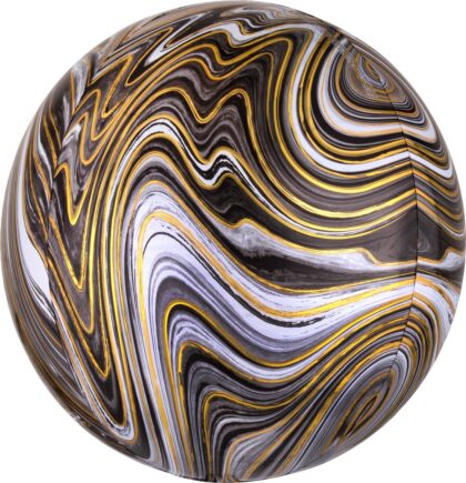 BLACK MARBLE ORB
