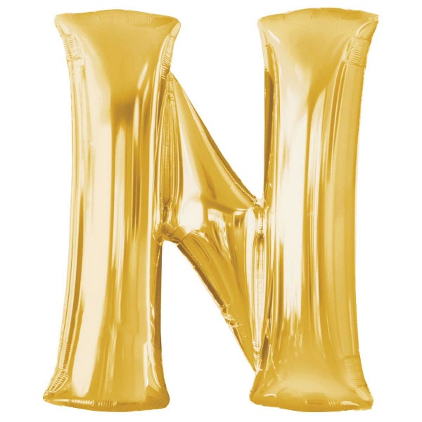 Letter N - Gold