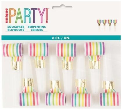 Rainbow Stripe Blowouts