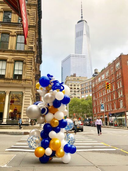 Outdoor Funky Balloon Column