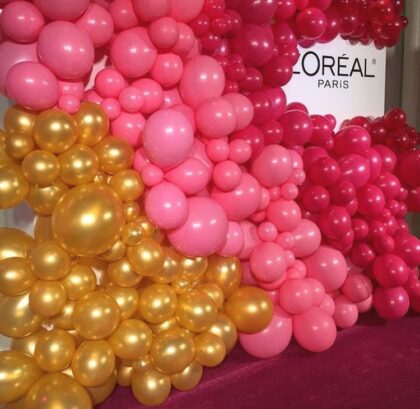 Loreal Balloon Wall