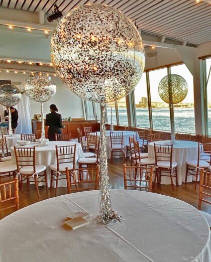 Confetti Filled Waterfall Centerpiece