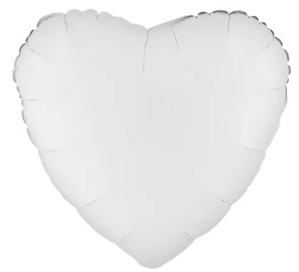 White - 18" Heart