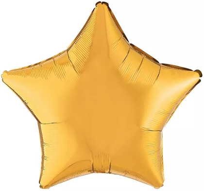 Metallic Gold - 21" Star