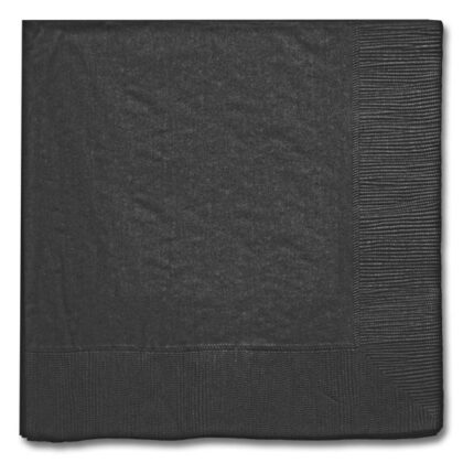Black Beverage Napkin