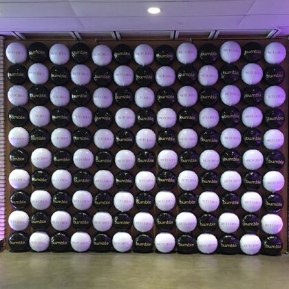 Bumble & Betches Mylar Balloon Wall