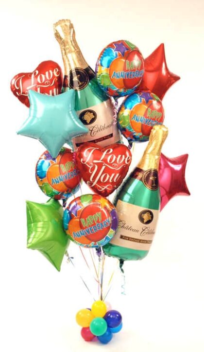 Champagne Bottles Anniversary