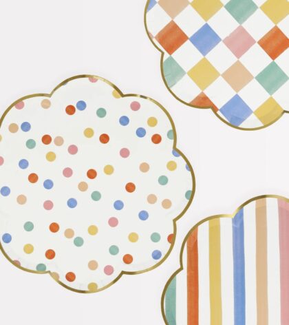 Small Colorful Pattern Plates