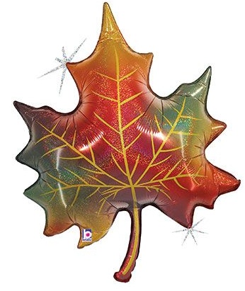 Large Glitter Leaf