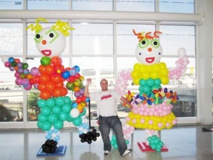 Large Dancing Clowns