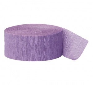Lavender Crepe Streamer