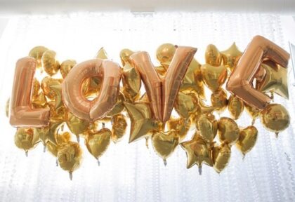 Love is in the Air Letter Balloons