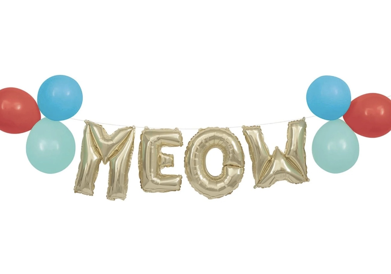 Diy MEOW Balloon Banner - Image 2