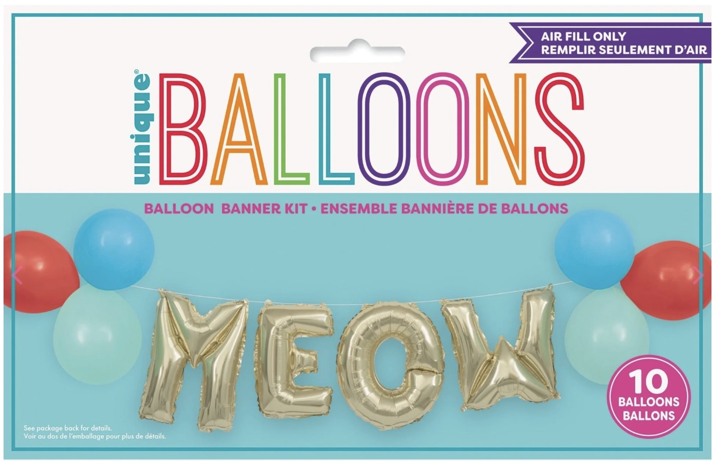 Diy MEOW Balloon Banner