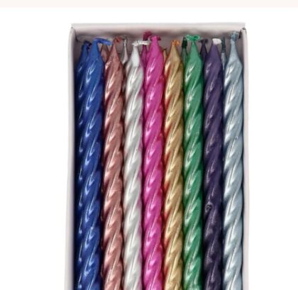 Metallic Twist Candles