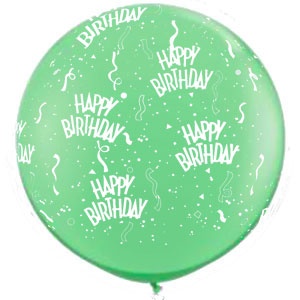 36" Happy Birthday Mint