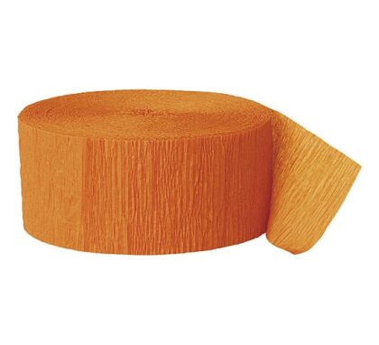 Orange Crepe Streamer
