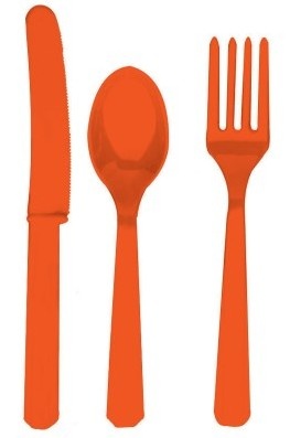 Orange Cutlery