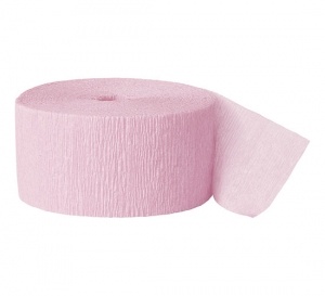 Pastel Pink Crepe Streamer