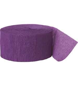 Purple Crepe Streamer