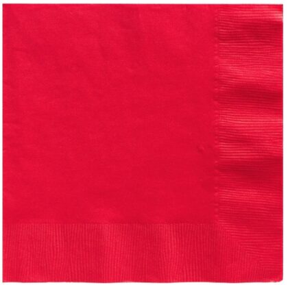 Red Beverage Napkin