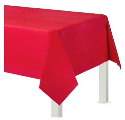 RED TABLE COVER