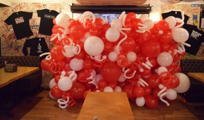 Organic Balloon Wall w/ Squiggles