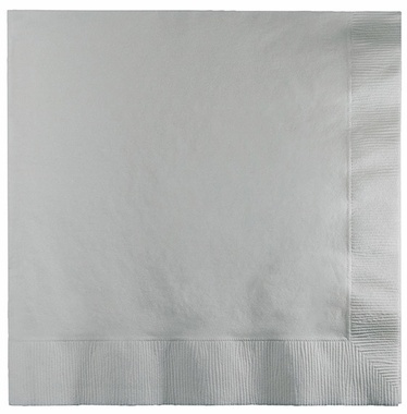 Silver Beverage Napkin