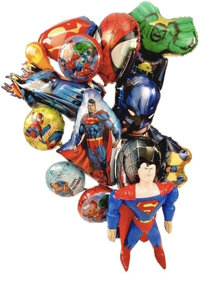 Superheroes Balloon Bouquet