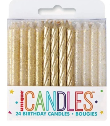 Gold Mini Taper Candles
