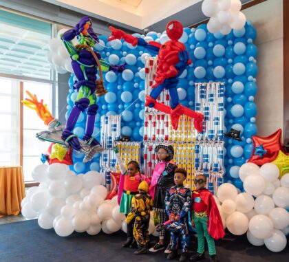 Superhero Balloon Wall