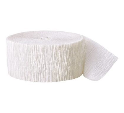 White Crepe Streamer