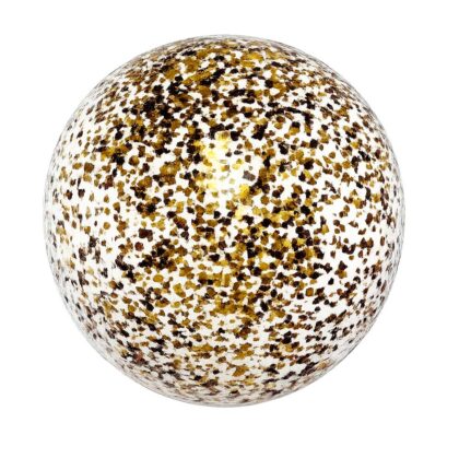 Black & Gold Confetti Balloon