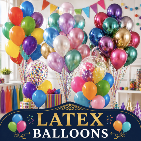 Colorful latex balloon bouquets for same-day balloon delivery in NYC